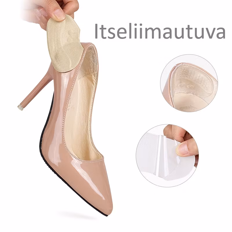 Kantapään insertit, kantapääpehmuste, kantapäänsuoja, beige 1 pari