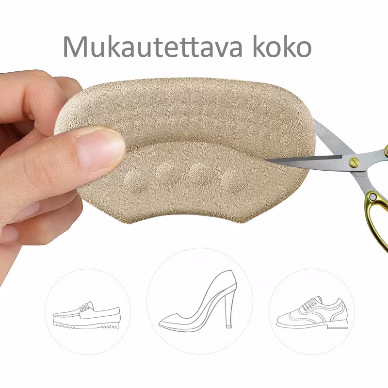 Kantapään insertit, kantapääpehmuste, kantapäänsuoja, beige 1 pari