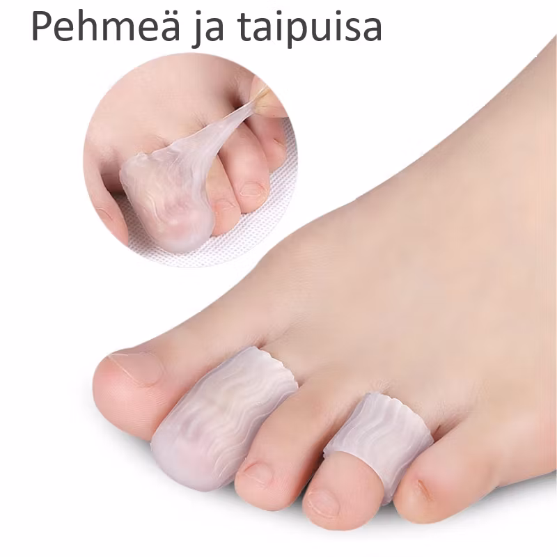 Varpaiden suojus, varpaiden suojus läpinäkyvä 2kpl
