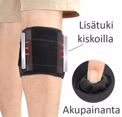 Polvituki, vasikkatuki, kompressio, akupainanta hermokipuun