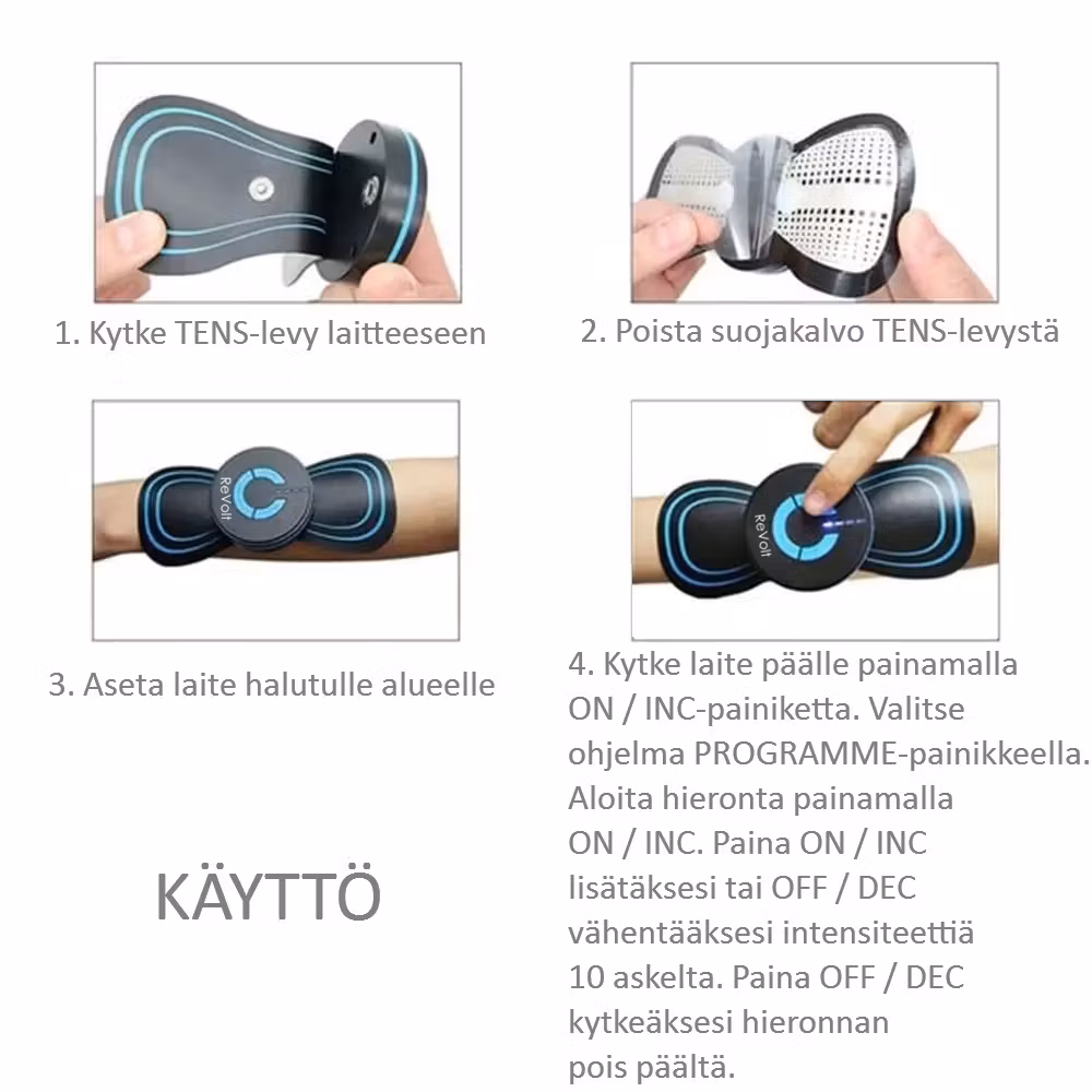 Revolt TENS, EMS hierontalaite
