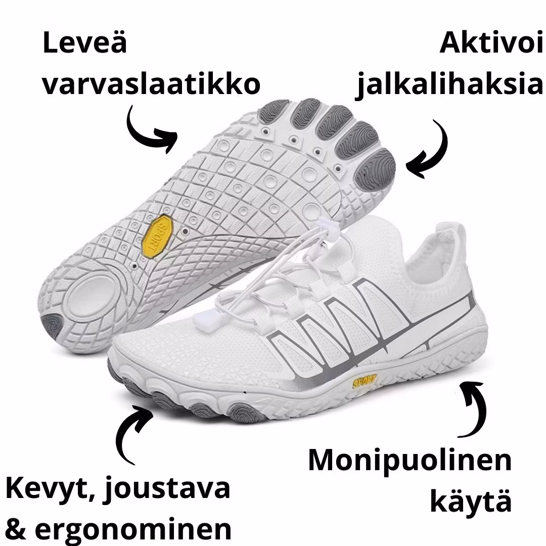 Paljasjalkakengät Sport VALKOINEN