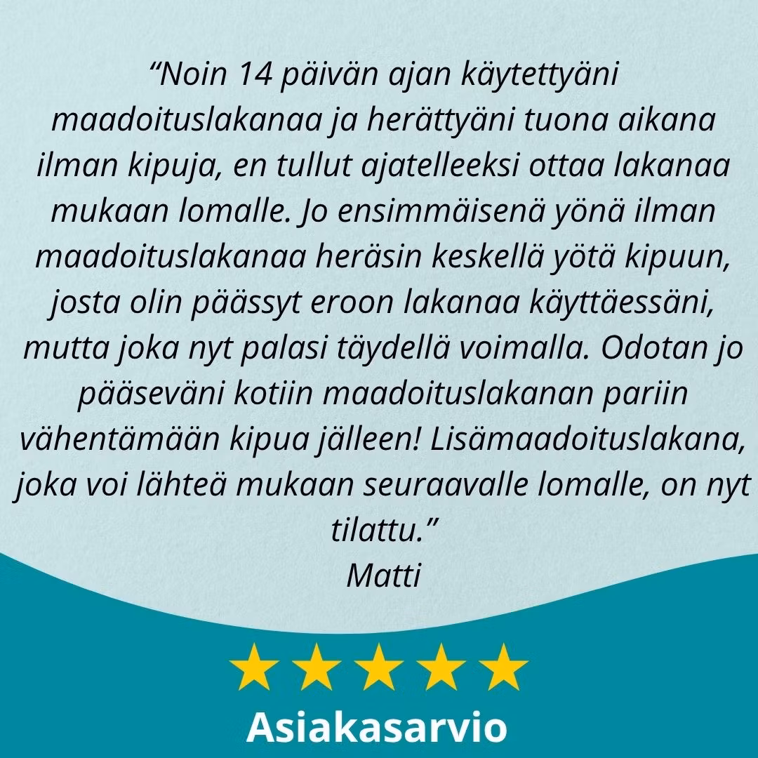 Maadoitustyynyliina – Zen of Scandinavia