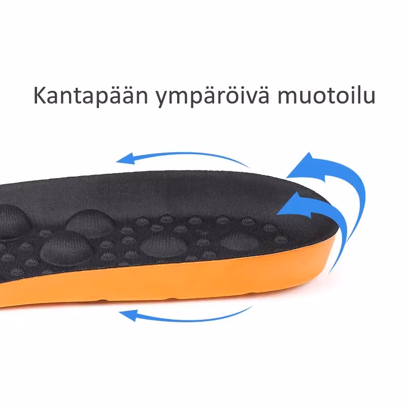 Kenkäpohjalliset – hieronta ja iskunvaimennus