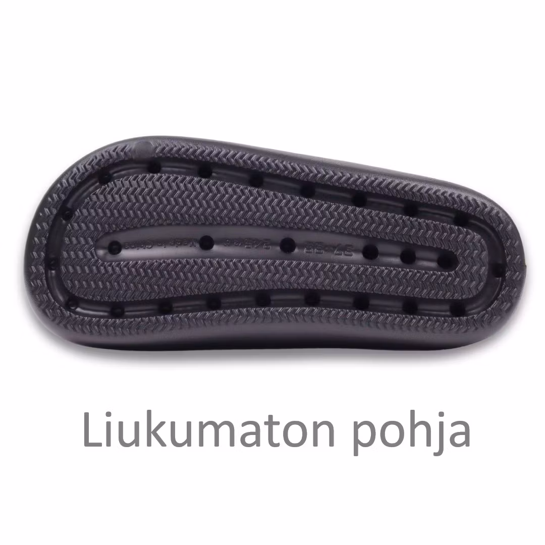 Bounce tohvelit MUSTA, joustavat ja kuormitusta keventävät