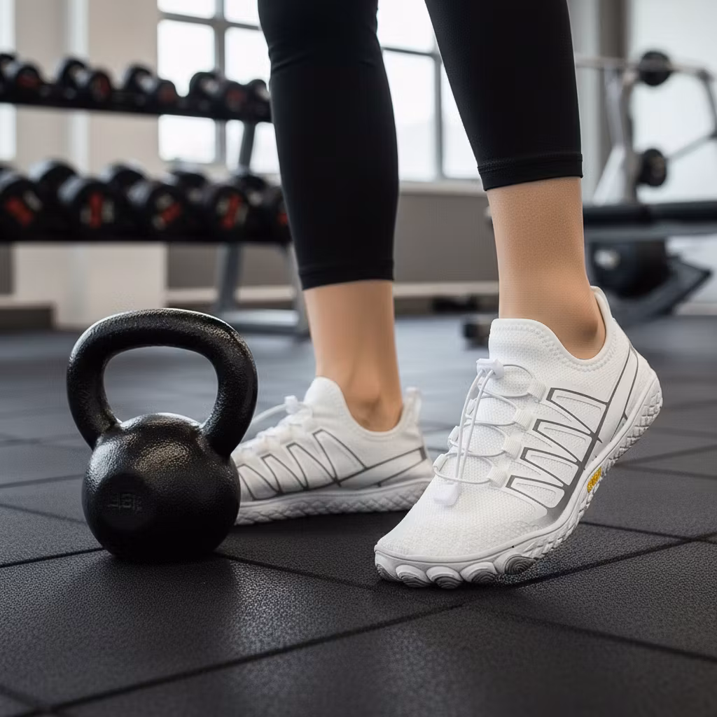 Paljasjalkakengät Sport VALKOINEN