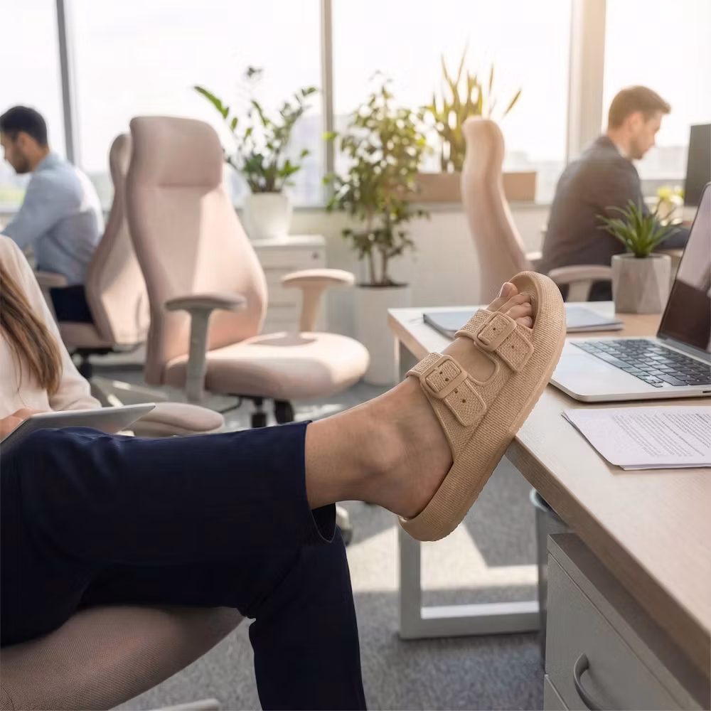 Cavelle Premium säädettävä pehmeä tossut KHAKI – pehmeä & iskuja vaimentava