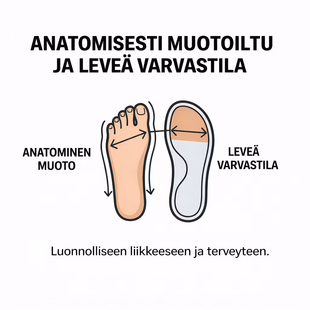 Biosandaalit herra jalkarikas korkkipohja, MUSTAA