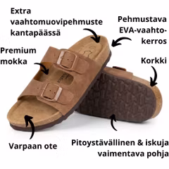 Biosandaalit nainen jalkarikas korkkipohja, RUSKEA