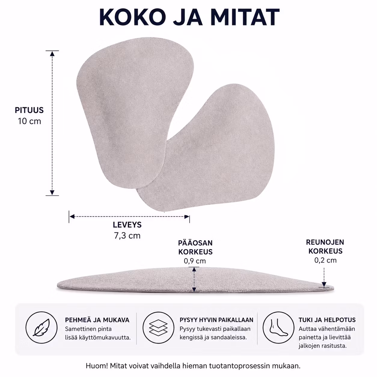 Etujalkapehmuste, pehmeä silikonityyny, nahka 2kpl
