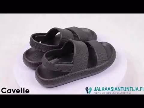 Pehmeät sandaalit LAPSET, MUSTA