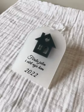 Julgranshänge - Första julen i vårt hus