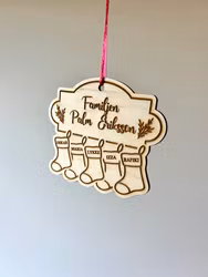 Julgransdekoration - Familj