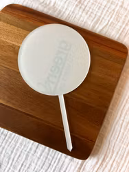 Caketopper Blank 21 cm (Klar Akryl, 2-pack)