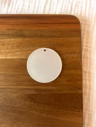 Nyckelring blank (Klar akryl, 5-pack)