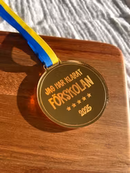 Förskolemedalj - Jag har klarat förskolan!