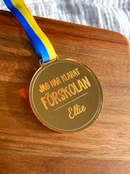 Förskolemedalj - Personlig med namn