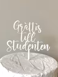 Caketopper - Grattis till Studenten