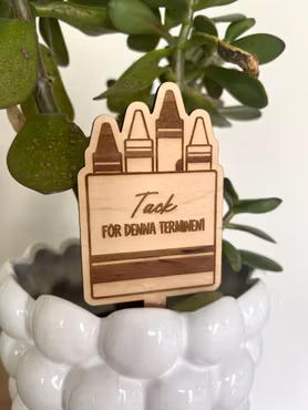 Plantpinne - Tack för denna terminen!