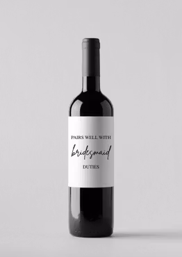 Pairs well with bridesmaid duties