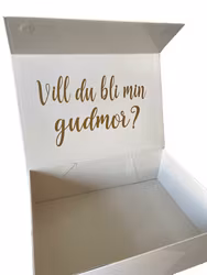 Vinyltext - Vill du bli min gudmor/gudfar?