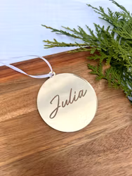 Julgransdekoration - Julgranskula med namn