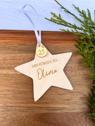Julgransdekoration - Min första jul stjärna