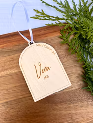 Julgransdekoration - Min första jul gravyr