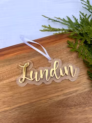 Julgransdekoration - Namn / Efternamn