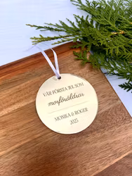 Julgransdekoration - Vår första jul som...