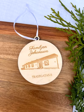 Julgransdekoration - Husteckning