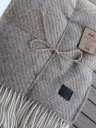 Ullpläd Beige