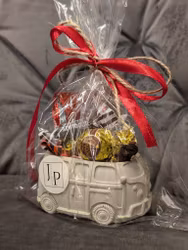 StenBuss med godis Inslagen