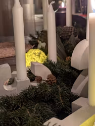 Adventsljusstake siffror