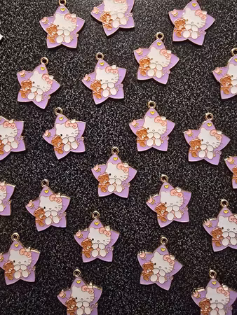 BERLOCK HELLO KITTY STJÄRNA NALLE