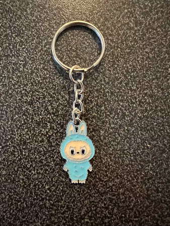 NYCKELRING BABYBLÅ LABUBU
