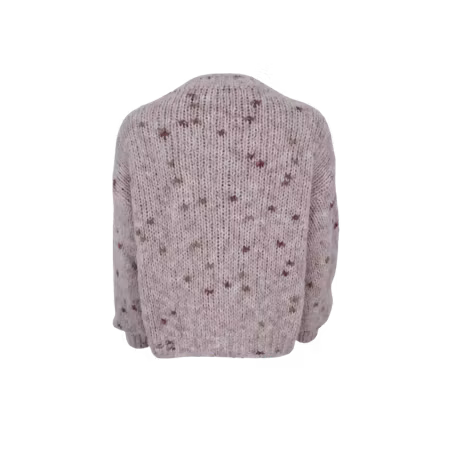 Black Colour Mist Knit Cardigan