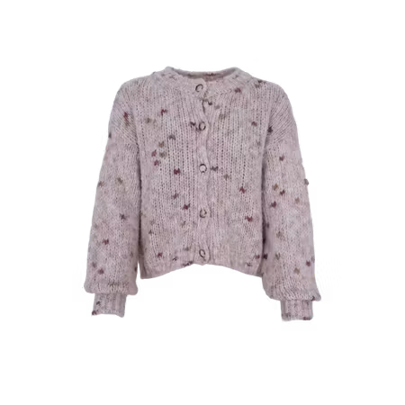 Black Colour Mist Knit Cardigan