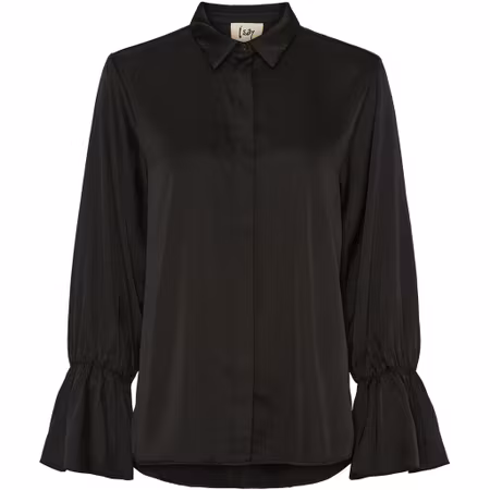 ISAY Steff Flounce Shirt, Svart