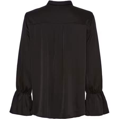 ISAY Steff Flounce Shirt, Svart
