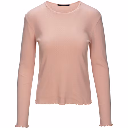 Luxzuz - Pointelle T-Shirt Rosa