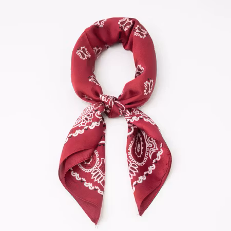 Skjerf Bandana Print Burgunder