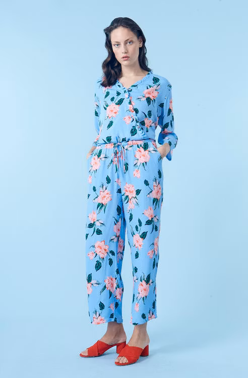 Orleans Print Jumpsuit - Summer Flower