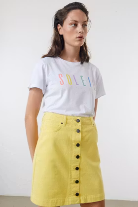 Octave Skirt - Pale Banana