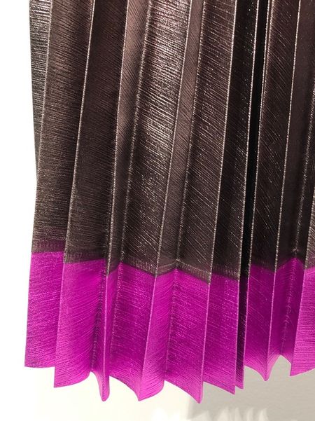 Judith Pleated Skirt - Silver