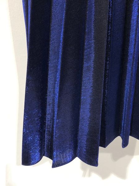 Mabel Pleated Skirt - Blue