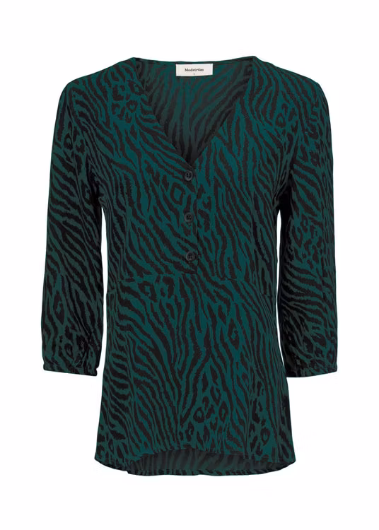 Vivaldi Print Top - Wild Animal Gemstone