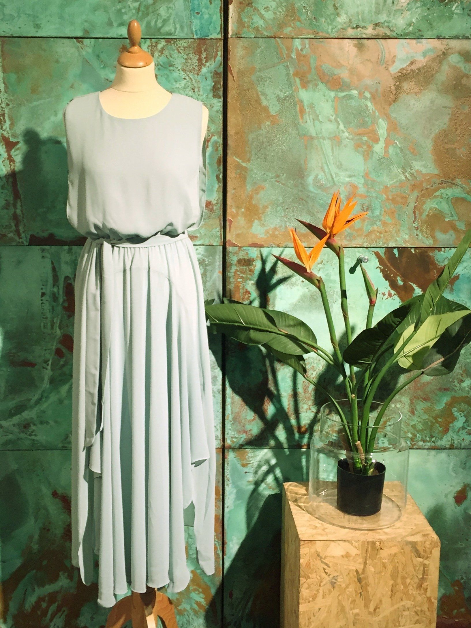 Sofia Long Dress - Mint