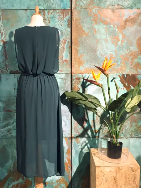 Kate Long Dress - Dark Green