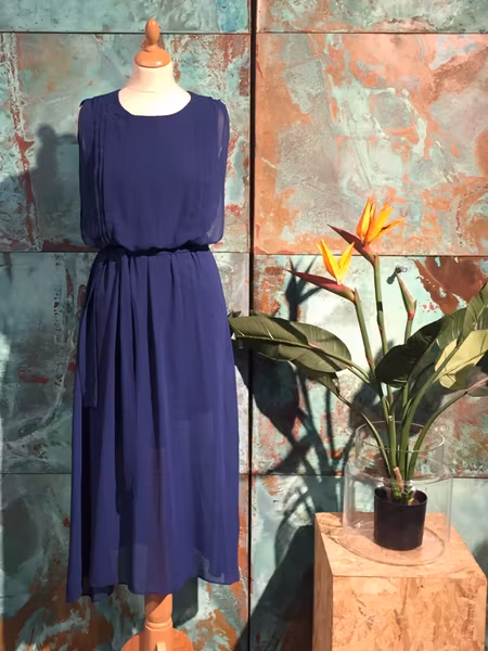 Kate Long Dress - Dark Blue